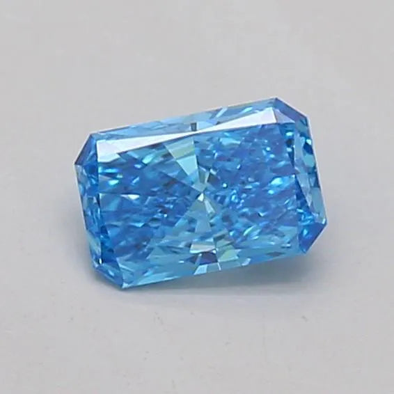 0.21ct Radiant Lab Grown Diamond (Colour Fancy Vivid Blue, Clarity VVS2, IGI Certified)