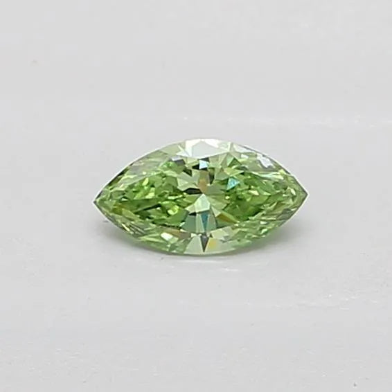 0.22ct Marquise Lab Grown Diamond (Colour Fancy Vivid Green, Clarity VS1, IGI Certified)
