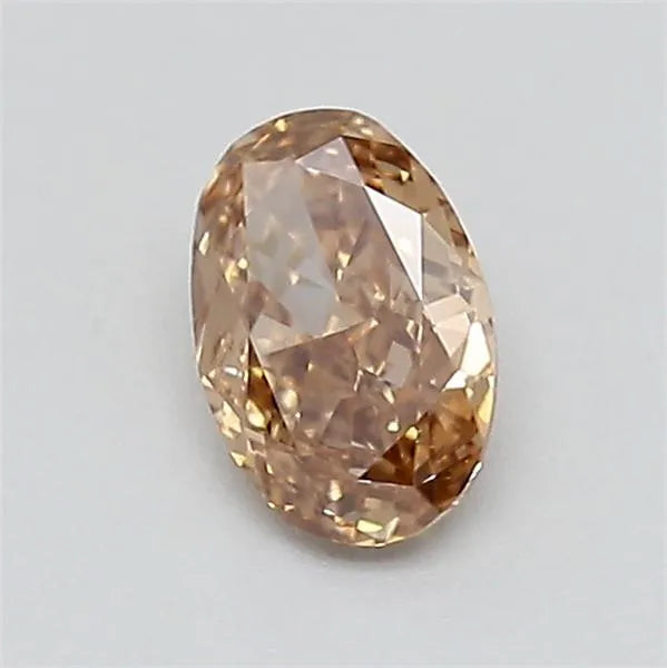 0.28ct Oval Lab Grown Diamond (Colour Fancy Light Brown, Clarity VVS1, IGI Certified)
