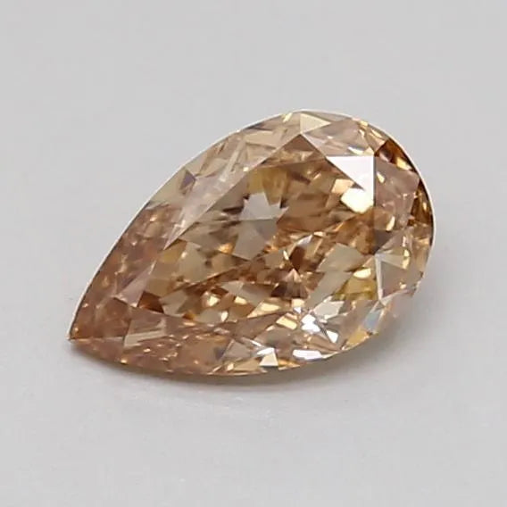 0.28ct Pear Lab Grown Diamond (Colour Fancy Light Brown, Clarity VVS2, IGI Certified)