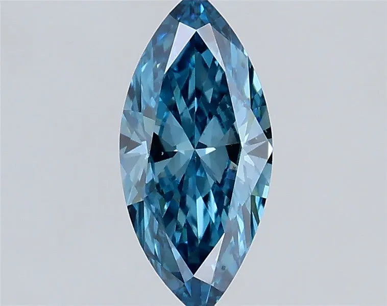 0.30ct Marquise Lab Grown Diamond (Colour Fancy Vivid Blue, Clarity VS1, IGI Certified)