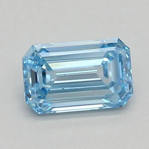 0.31ct Emerald Lab Grown Diamond (Colour Fancy Intense Blue, Clarity VVS2, IGI Certified)