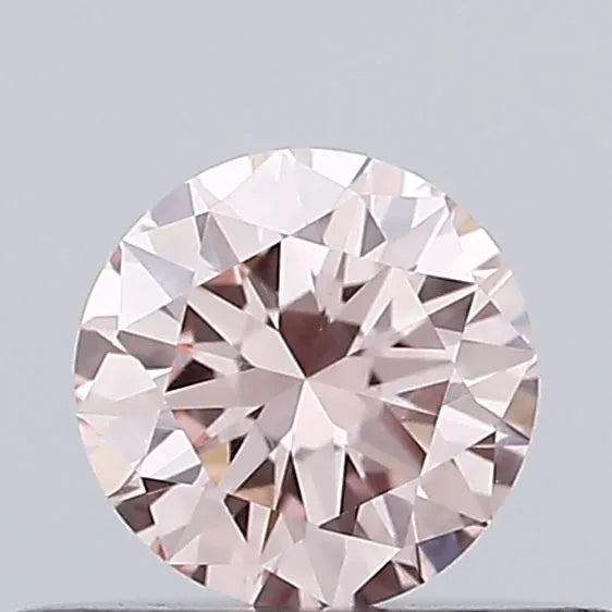 0.31ct Round Lab Grown Diamond (Colour Fancy Pink, Clarity VVS2, Cut EX, IGI Certified)