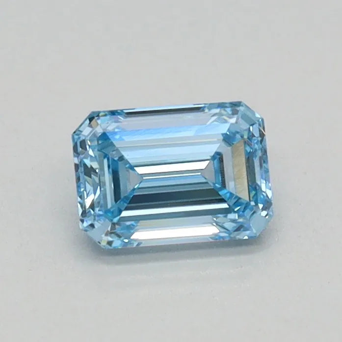 0.34ct Emerald Lab Grown Diamond (Colour Fancy Intense Blue, Clarity VS1, IGI Certified)