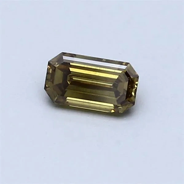 0.36ct Emerald Natural Diamond (Colour Fancy Deep Greenish Yellow, Clarity VS2, IGI Certified)