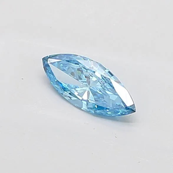 0.39ct Marquise Lab Grown Diamond (Colour Fancy Vivid Blue, Clarity VS2, IGI Certified)