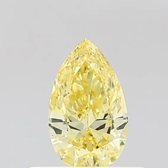0.39ct Pear Lab Grown Diamond (Colour Fancy Vivid Yellow, Clarity VS1, IGI Certified)