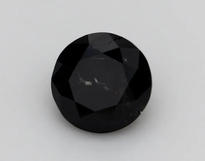 0.40ct Round Natural Diamond (Colour Fancy Black, Clarity VVS2, Cut EX, GIA Certified)