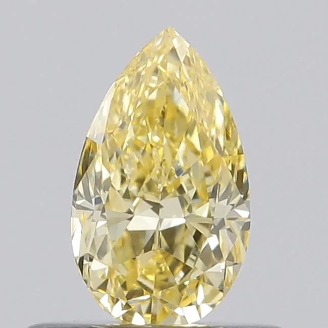 0.41ct Pear Lab Grown Diamond (Colour Fancy Intense Yellow, Clarity VS1, IGI Certified)