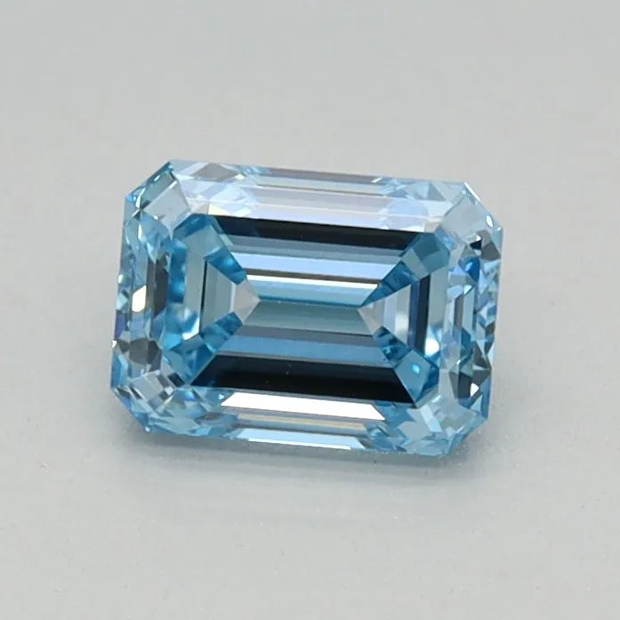 0.48ct Emerald Lab Grown Diamond (Colour Fancy Intense Blue, Clarity VVS2, IGI Certified)