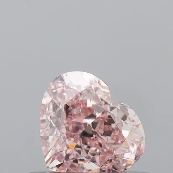 0.49ct Heart Natural Diamond (Colour Fancy Brownish Pink, Clarity VVS2, GIA Certified)