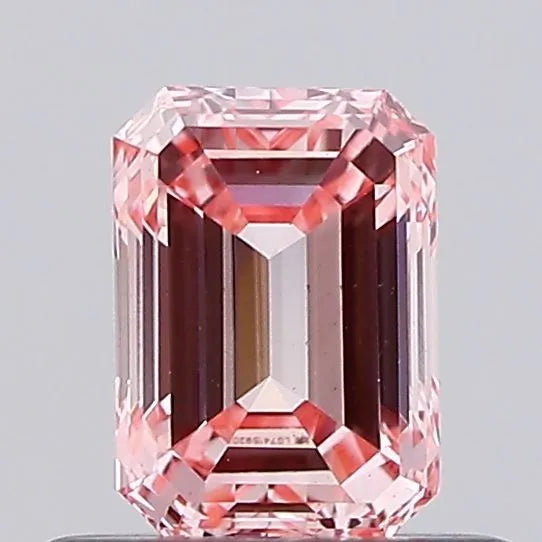 0.52ct Emerald Lab Grown Diamond (Colour Fancy Intense Pink, Clarity VS2, IGI Certified)