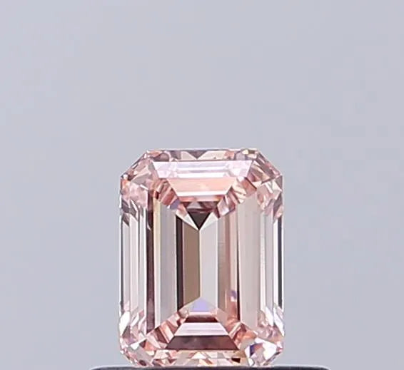0.54ct Emerald Lab Grown Diamond (Colour Fancy Pink, Clarity VS1, IGI Certified)