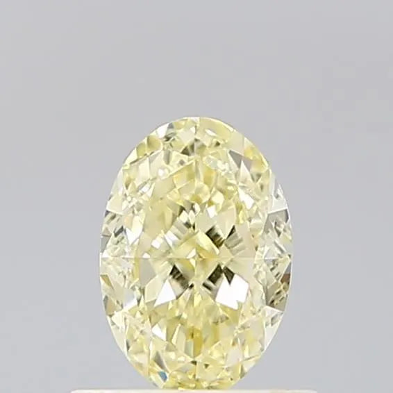 0.58ct Oval Lab Grown Diamond (Colour Fancy Light Yellow, Clarity VVS2, IGI Certified)