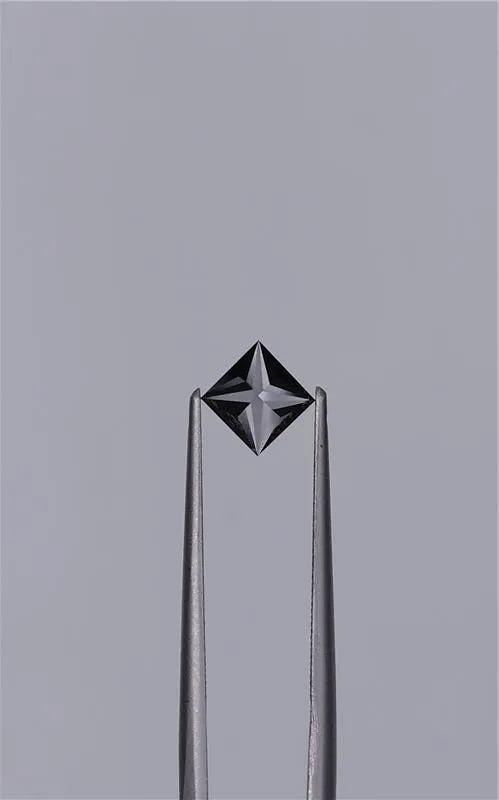 0.68ct Princess Natural Diamond (Colour Fancy Black, Clarity VVS2, Cut EX, GIA Certified)
