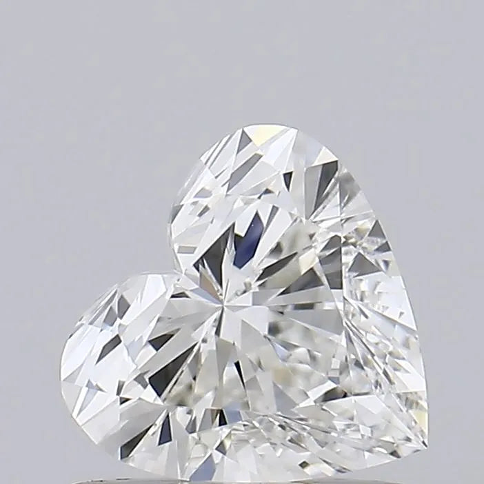 0.72ct Heart Lab Grown Diamond (Colour F, Clarity IF, Cut EX, IGI Certified)