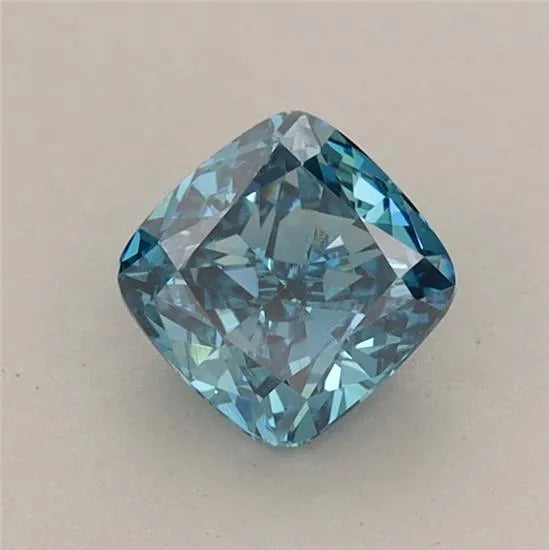 0.73ct Cushion modified Lab Grown Diamond (Colour Fancy Vivid Blue, Clarity VVS2, IGI Certified)