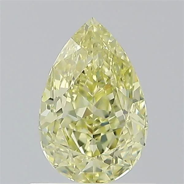 0.90ct Pear Natural Diamond (Colour Fancy Light Yellow, Clarity VVS2, GIA Certified)