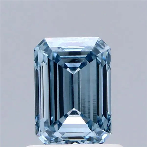 0.91ct Emerald Lab Grown Diamond (Colour Fancy Intense Blue, Clarity VVS2, IGI Certified)