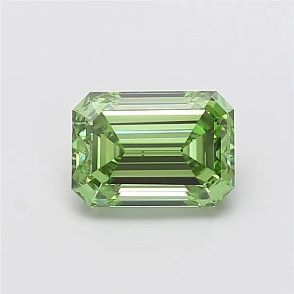 0.93ct Emerald Lab Grown Diamond (Colour Fancy Vivid Green, Clarity VS1, IGI Certified)