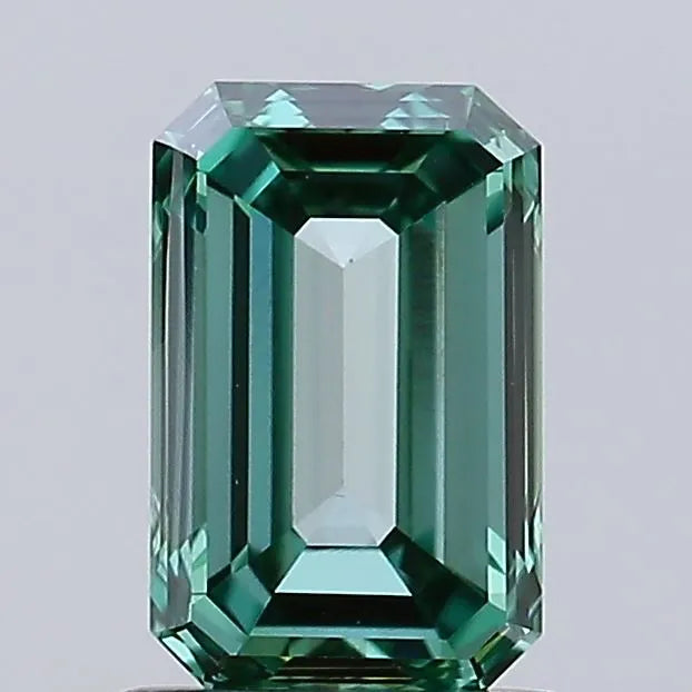0.93ct Emerald Lab Grown Diamond (Colour Fancy Vivid Green, Clarity VS1, IGI Certified)