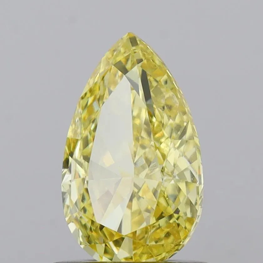 0.93ct Pear Lab Grown Diamond (Colour Fancy Intense Yellow, Clarity VS1, IGI Certified)