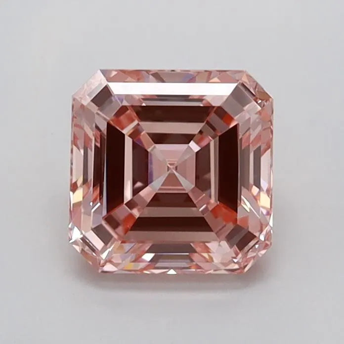 1.00ct Asscher Lab Grown Diamond (Colour Fancy Vivid Pink, Clarity VVS2, IGI Certified)