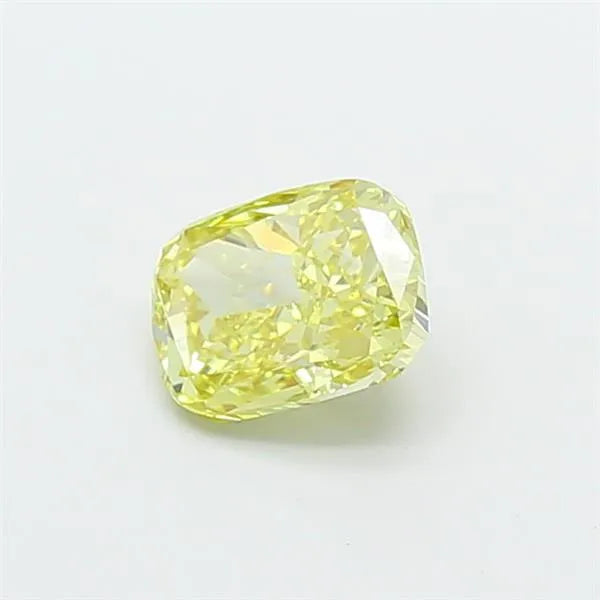 1.00ct Cushion modified Lab Grown Diamond (Colour Fancy Intense Yellow, Clarity VS2, IGI Certified)