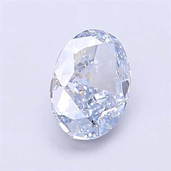1.00ct Oval Lab Grown Diamond (Colour Fancy Blue, Clarity VVS1, IGI Certified)