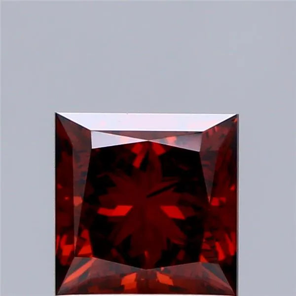 1.00ct Princess Lab Grown Diamond (Colour Fancy Deep Orange, Clarity VS1, IGI Certified)