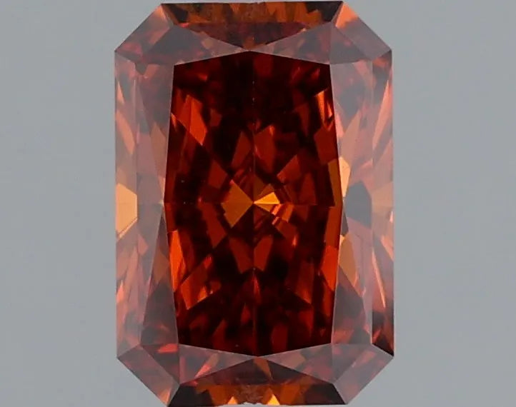 1.00ct Radiant Lab Grown Diamond (Colour Fancy Vivid Orange, Clarity VVS1, IGI Certified)