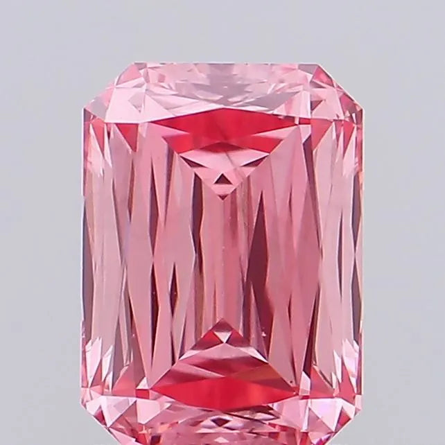 1.00ct Radiant Lab Grown Diamond (Colour Fancy Vivid Pink, Clarity VS2, IGI Certified)