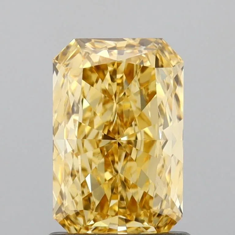 1.00ct Radiant Lab Grown Diamond (Colour Fancy Vivid Yellow, Clarity VS1, IGI Certified)