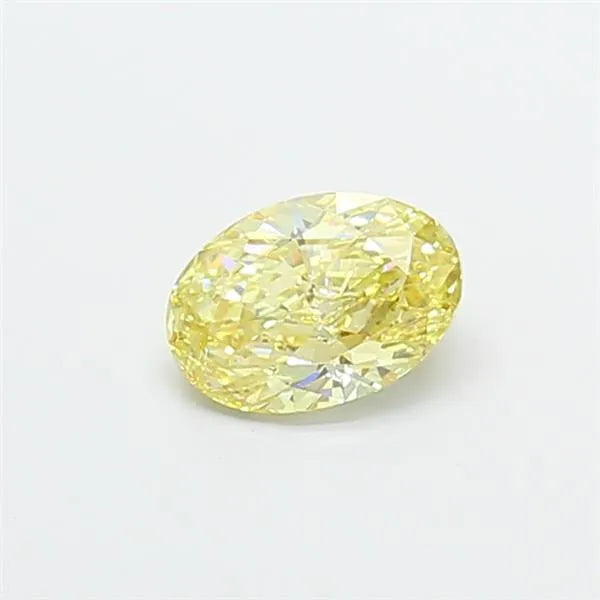 1.01ct Oval Lab Grown Diamond (Colour Fancy Light Yellow, Clarity VS1, IGI Certified)