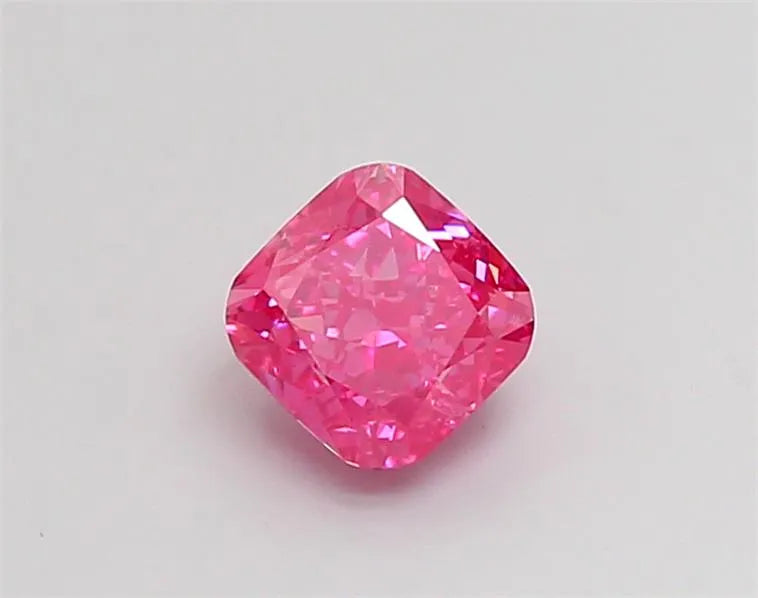 1.02ct Cushion modified Lab Grown Diamond (Colour Fancy Vivid Pink, Clarity VS1, IGI Certified)