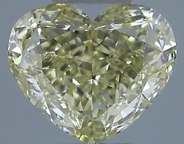 1.02ct Heart Natural Diamond (Colour Fancy Light Yellow, Clarity VS2, GIA Certified)