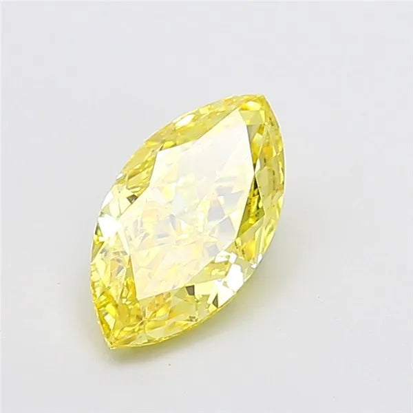 1.02ct Marquise Lab Grown Diamond (Colour Fancy Intense Yellow, Clarity VS1, IGI Certified)