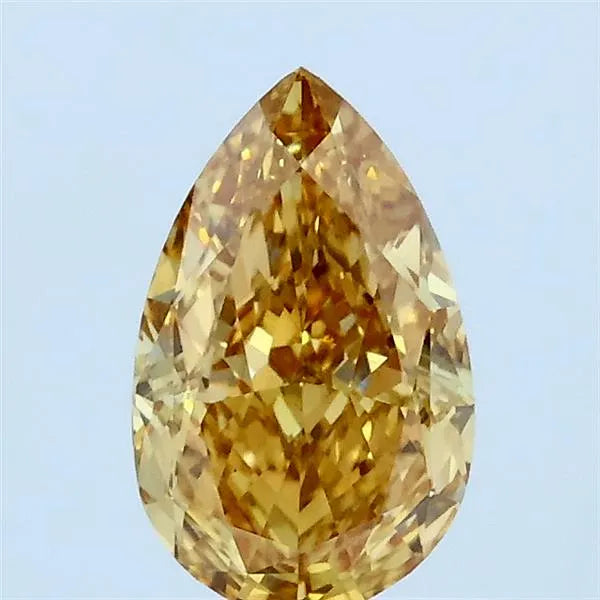 1.02ct Pear Lab Grown Diamond (Colour Fancy Intense Brownish Yellow, Clarity VVS2, IGI Certified)
