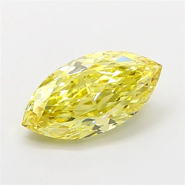 1.03ct Marquise Lab Grown Diamond (Colour Fancy Intense Yellow, Clarity VVS2, IGI Certified)