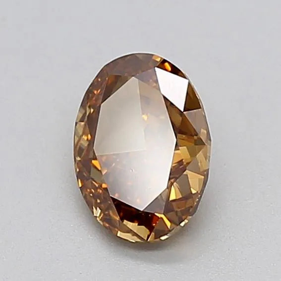 1.03ct Oval Lab Grown Diamond (Colour Fancy Brown, Clarity VVS2, IGI Certified)