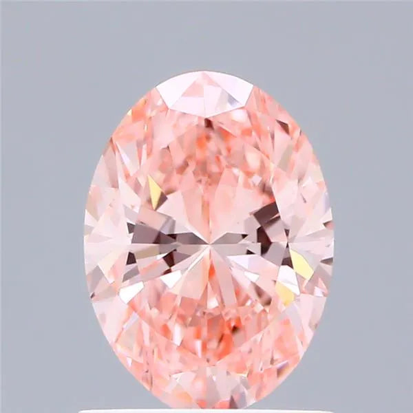 1.04ct Oval Lab Grown Diamond (Colour Fancy Vivid Pink, Clarity VS1, IGI Certified)