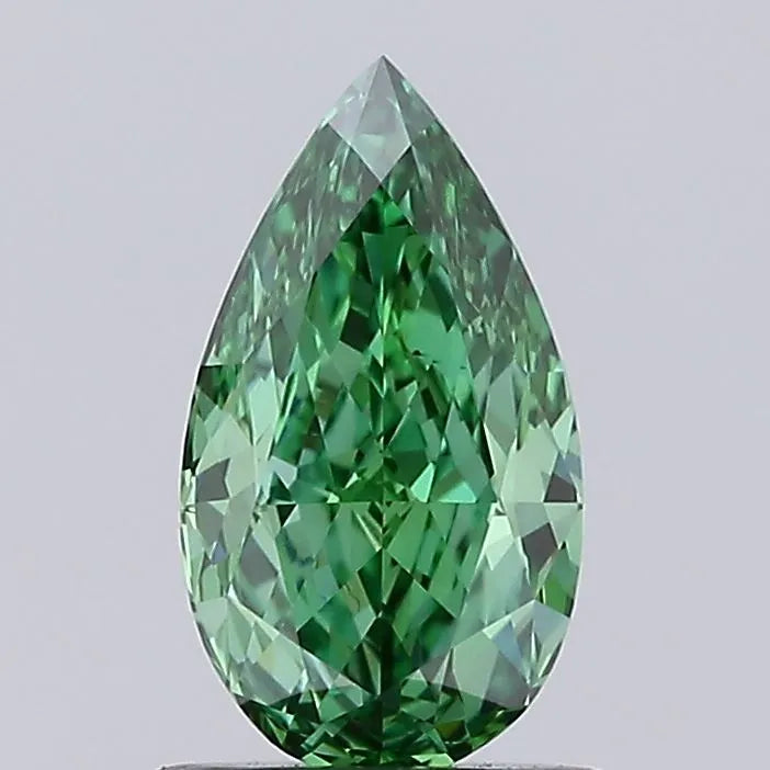 1.04ct Pear Lab Grown Diamond (Colour Fancy Vivid Green, Clarity VS2, IGI Certified)