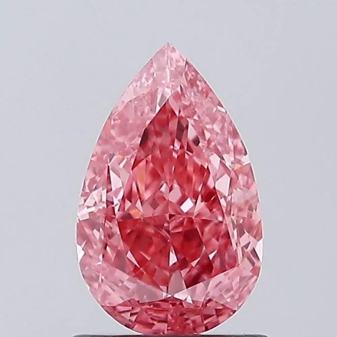 1.05ct Pear Lab Grown Diamond (Colour Fancy Vivid Pink, Clarity VS1, IGI Certified)