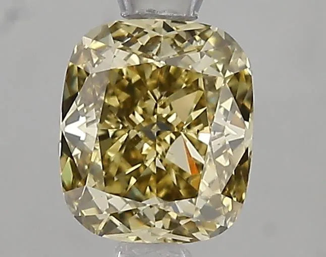 1.07ct Cushion modified Lab Grown Diamond (Colour Fancy Gray Yellow, Clarity VS2, IGI Certified)