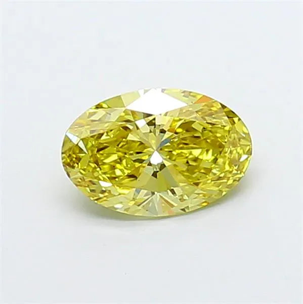 1.07ct Oval Lab Grown Diamond (Colour Fancy Intense Yellow, Clarity VS2, IGI Certified)