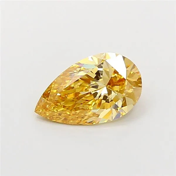 1.08ct Pear Lab Grown Diamond (Colour Fancy Intense Brownish Yellow, Clarity VS1, IGI Certified)
