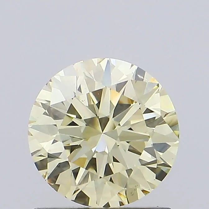 1.08ct Round Lab Grown Diamond (Colour Fancy Light Yellow, Clarity VS2, Cut EX, IGI Certified)
