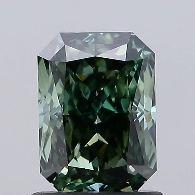 1.09ct Radiant Lab Grown Diamond (Colour Fancy Deep Green, Clarity VS2, IGI Certified)