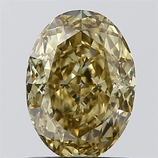1.12ct Oval Lab Grown Diamond (Colour Fancy Intense Yellow, Clarity VS2, IGI Certified)