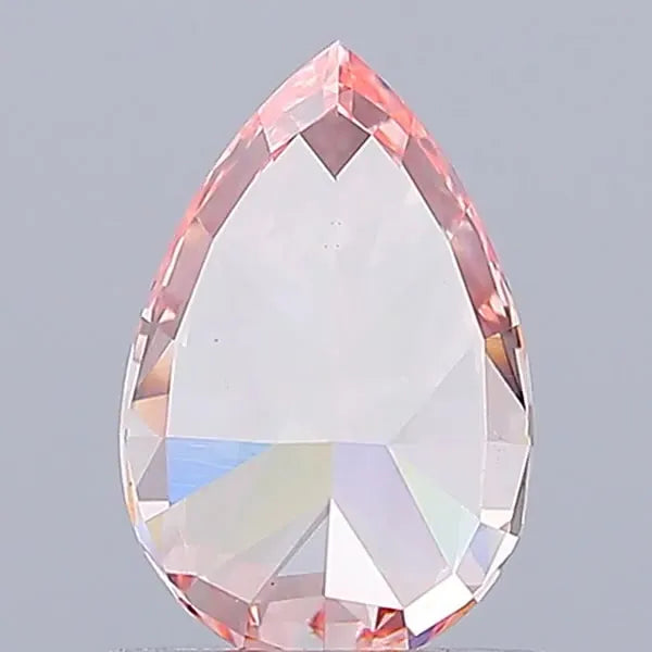 1.14ct Pear Lab Grown Diamond (Colour Fancy Vivid Pink, Clarity VS2, IGI Certified)